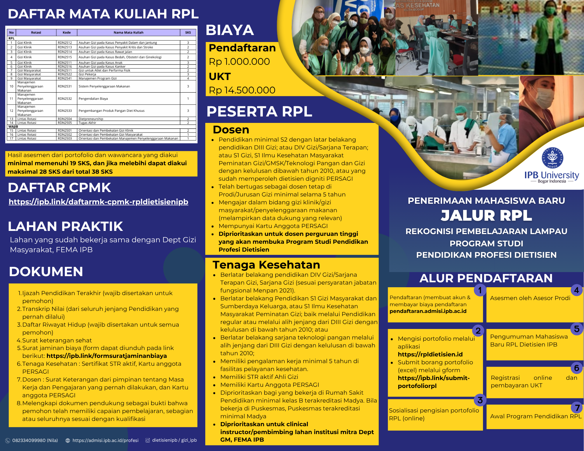 Brosur PMB RPL Dietisien IPB